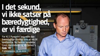 Jyllands Posten published a big article about KLS PurePrint